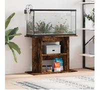 vidaXL Support pour aquarium chêne fumé 80x35x60 cm bois d'ingénierie 833580