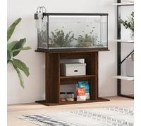 Vidaxl Support Pour Aquarium Chêne Marron 80x35x60cm Bois D'ingénierie