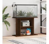 vidaXL Support pour aquarium chêne marron 80x35x60cm bois d'ingénierie 833582