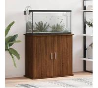 vidaXL Support pour aquarium chêne marron 81x36x73cm bois d'ingénierie 833630