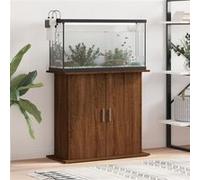vidaXL Support pour aquarium chêne marron 81x36x73cm bois d'ingénierie G