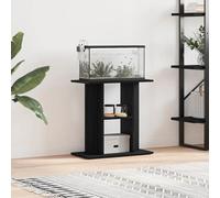 Support pour aquarium chêne noir 60x30x60 cm bois d ingénierie