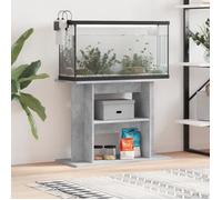 Vidaxl Support Pour Aquarium Gris Béton 80x35x60 Cm Bois D'ingénierie Gris