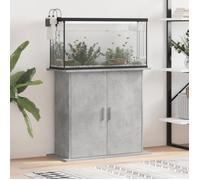 vidaXL Support pour aquarium gris béton 81x36x73 cm bois d'ingénierie 833603