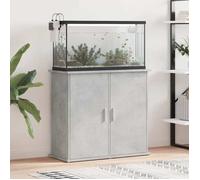 vidaXL Support pour aquarium gris béton 81x36x73 cm bois d'ingénierie 833627