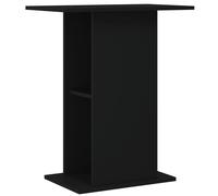 vidaXL Support pour aquarium noir 60,5x36x72,5 cm bois d'ingénierie 833640