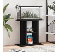 vidaXL Support pour aquarium noir 60x30x60 cm bois d'ingénierie 833568