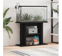 vidaXL Support pour aquarium noir 80x35x60 cm bois d'ingénierie 833576