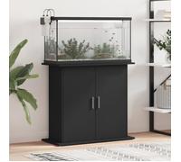 vidaXL Support pour aquarium noir 81x36x73 cm bois d'ingénierie 833600