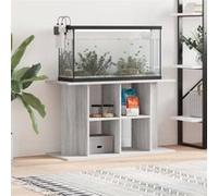 vidaXL Support pour aquarium sonoma gris 100x40x60cm bois d'ingénierie 833589 Gris G