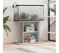 vidaXL Support pour aquarium sonoma gris 80x35x60 cm bois d'ingénierie 833581