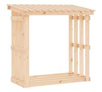 vidaXL Support pour bois de chauffage 108x64,5x109 cm Bois de pin