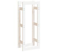 vidaXL Support pour bois de chauffage Blanc 41x25x100 cm Bois de pin