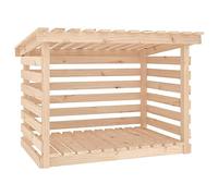 vidaXL Support pour Bois de Chauffage Porte-bûches Rangement Organisateur Stockage Support d'Empilage Cheminée 108x73x79 cm Bois de Pin