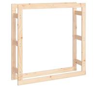 vidaXL Support pour Bois de Chauffage Porte-bûches Rangement Organisateur Stockage Support d'Empilage Cheminée 100x25x100 cm Bois de Pin