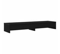 vidaXL Support pour écran avec tiroirs chêne Noir 100 x 27 x 15 cm Bois d'ingénierie
