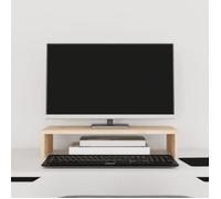 vidaXL Support pour moniteur 50x27x10 cm Bois de pin solide 813944