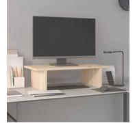 vidaXL Support d'écran 50x27x15 cm pin massif