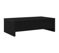 vidaXL Support pour moniteur avec tiroirs chêne noir 50 x 27 x 15 cm, panneau de particules, rehausseur pour moniteur, support de bureau pour moniteur, bureau avec étagère pour moniteur
