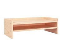 vidaXL Support pour Moniteur Rehausseur d'Ecran Support pour Ordinateur Portable Bureau Maison Intérieur 50x24x16 cm Bois de Pin Solide