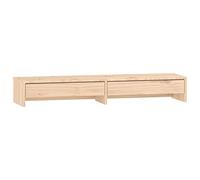 vidaXL Support pour Moniteur Rehausseur d'Ecran Support pour Ordinateur Portable Bureau Maison Intérieur 100x27x15 cm Bois de Pin Solide