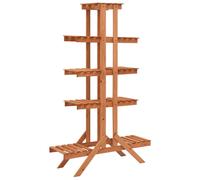vidaXL Support pour plantes 83x25x132 cm Bois de sapin massif Bois