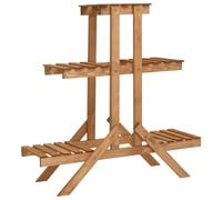 vidaXL Support pour plantes 83x25x83 cm Bois de sapin