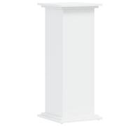 vidaXL Support pour plantes 33x33x80 cm blanc en bois d'ingénierie 852969