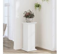 vidaXL Support pour plantes 33x33x80 cm blanc en bois d'ingénierie 852969