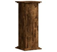 vidaXL Support pour plantes — chêne fumé — 33x33x80 cm — bois d'ingénierie