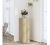 vidaXL Support pour plantes 852953 – chêne Sonoma, bois d'ingénierie 33x33x100 cm