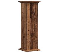 vidaXL Support pour plantes Vieux bois 33 x 33 x 100 cm Bois d'ingénierie