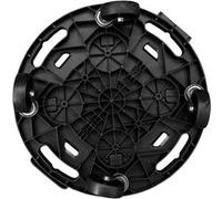 Support sur roulettes pour plantes Diamètre 40 cm Noir 275 kg