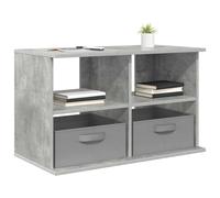 vidaXL Support TV avec tiroirs Gris béton 79 x 40 x 48 cm Salon Design moderne Matériaux durables Grand espace de rangement pour des espaces élégants et fonctionnels 5 unités