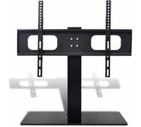 vidaXL Support TV sur Pied pour Écran 37-55 Pouces Max VESA, Support de Téléviseur avec Base, Meuble TV au Sol Salon, 50320 Noir G