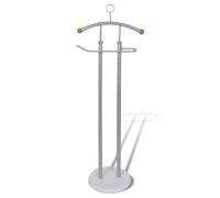vidaXL Support valet pour manteaux chemises Cadre en métal