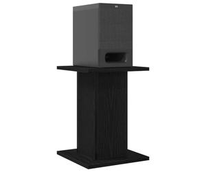 vidaXL Supports de Haut-Parleur 2 pcs Chêne Noir 30 x 30 x 40 cm, Accessoires pour Enceinte de Salon, Support Audio Moderne, mobilier pour Son, Options contemporaines pour audiophiles