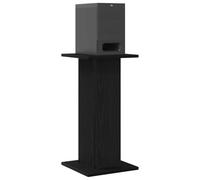 vidaXL Supports de Haut-Parleur 2 pcs Chêne Noir 30 x 30 x 60 cm, Accessoires pour Enceinte de Salon, Support Audio Moderne, mobilier pour Son, Options contemporaines pour audiophiles