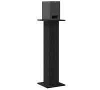 vidaXL Supports d'enceintes 2 pcs Chêne noir 30x30x95 cm finition mate design épuré