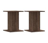 vidaXL Pied de haut-parleur 2 pcs. Brun imitation chêne 30x30x40 cm