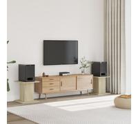 Vidaxl Supports De Haut-Parleurs 2 Pcs Chêne Sonoma Bois D'ingénierie