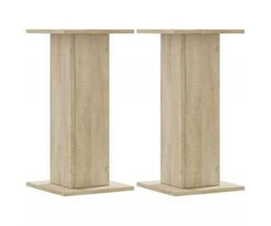 vidaXL Supports de Haut-parleurs 2 pcs chêne Sonoma Bois d'ingénierie