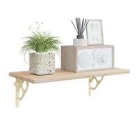 vidaXL Supports d'étagère murale 12 pc Blanc antique 10 x 10 x 3 cm