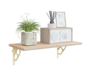 vidaXL Supports d'étagère murale 12 pc Blanc antique 21 x 21 x 3.5 cm