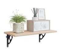 vidaXL Supports d'étagère murale 12 pc Noir 21 x 21 x 3.5 cm Acier