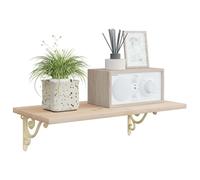 vidaXL Supports d'étagère murale 2 pc Blanc antique 23.5 x 28 x 3.5 cm