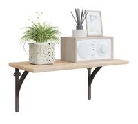 vidaXL Supports d'étagère murale 2 pc Marron ancien