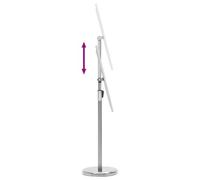 vidaXL Supports Pédestal A4 2 pcs Argent Alliage d'Aluminium