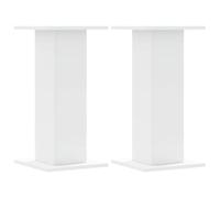 Vidaxl Supports Pour Plantes 2 Pcs Blanc 30x30x60 Cm Bois D'ingénierie
