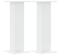 vidaXL Supports pour plantes 2 pcs blanc 30x30x80 cm bois d'ingénierie 3307864